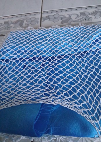 2 dantel motifli kırlent kılıfı - Görsel 4