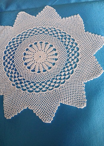 9 adet dantel Yıldız peçete - Görsel 2