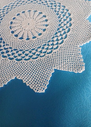 9 adet dantel Yıldız peçete - Görsel 3