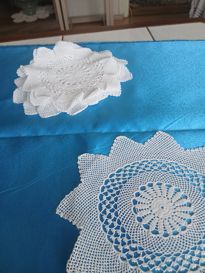 9 adet dantel Yıldız peçete - Görsel 4