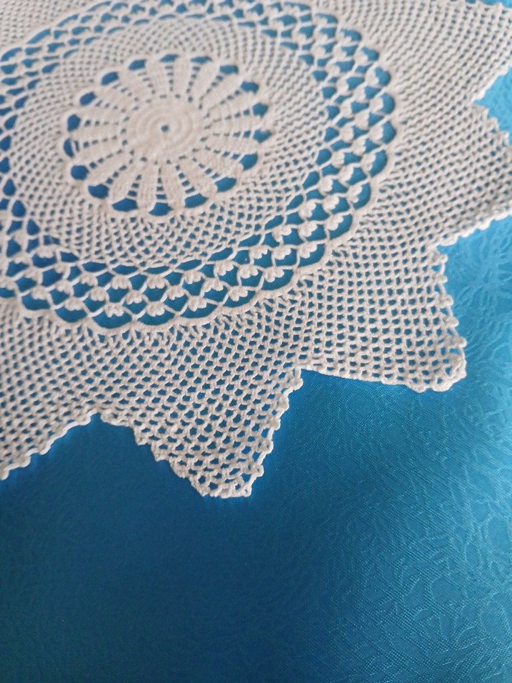 9 adet dantel Yıldız peçete - Görsel 3