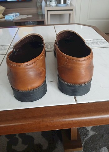 Klasik Kahverengi Deri Erkek Ayakkabı - Görsel 5