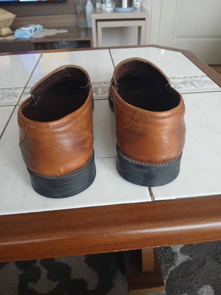 Klasik Kahverengi Deri Erkek Ayakkabı - Görsel 5