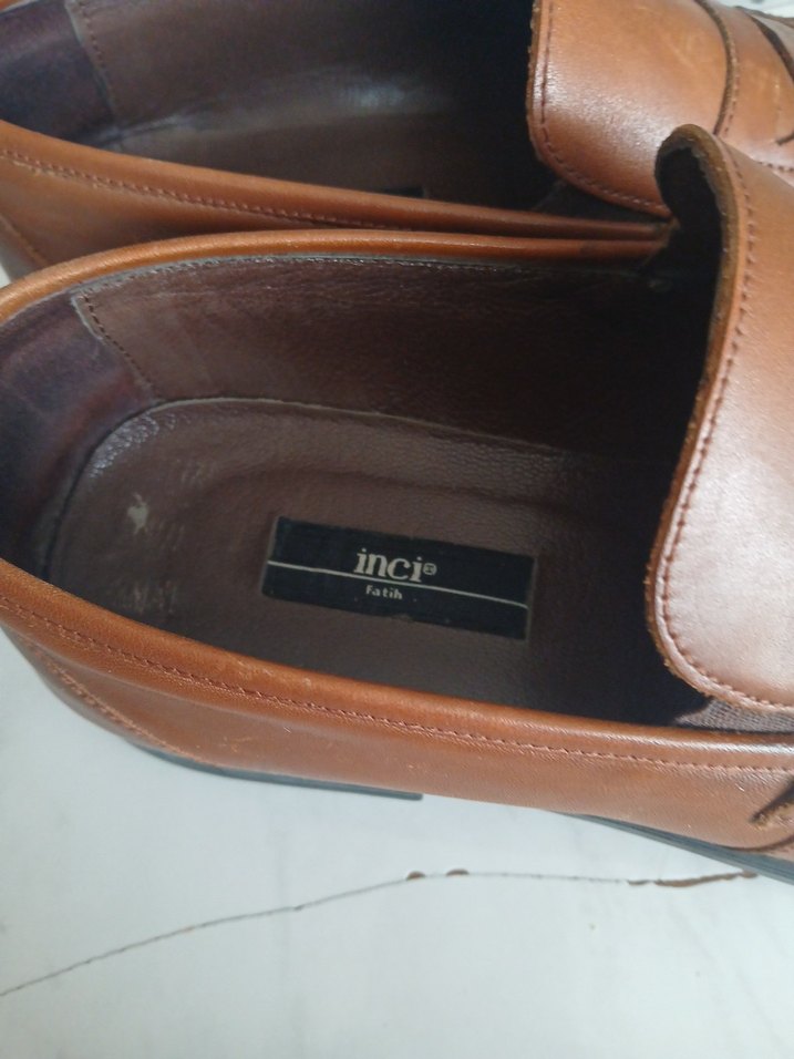 Klasik Kahverengi Deri Erkek Ayakkabı - Görsel 3