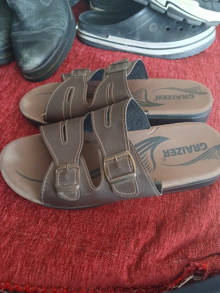 GRAIZER Kahverengi Deri Erkek Sandalet - Görsel 2