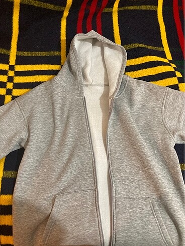 Gri oversize hırka