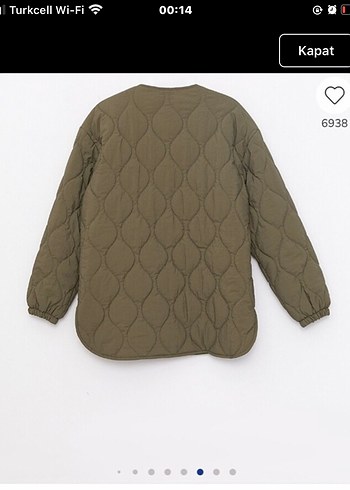 Dikiş Detaylı Kahverengi Fermuarlı Kadın Ceket - Görsel 2