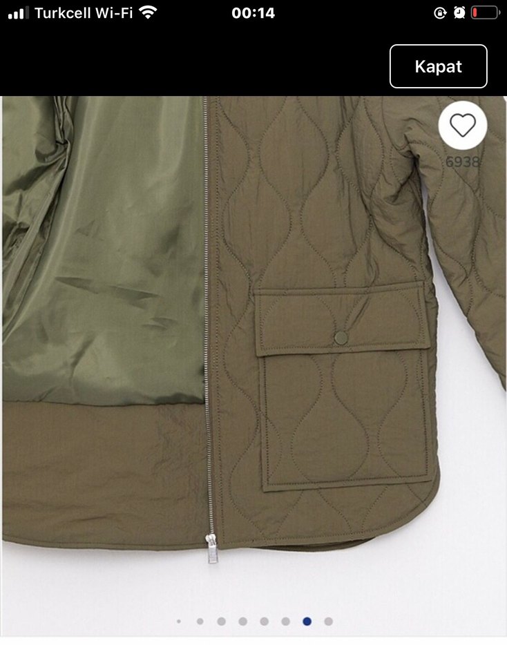 Dikiş Detaylı Kahverengi Fermuarlı Kadın Ceket - Görsel 3