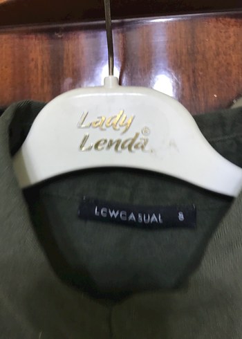 Düğmeli Siyah Keten Kadın Gömlek - Görsel 2