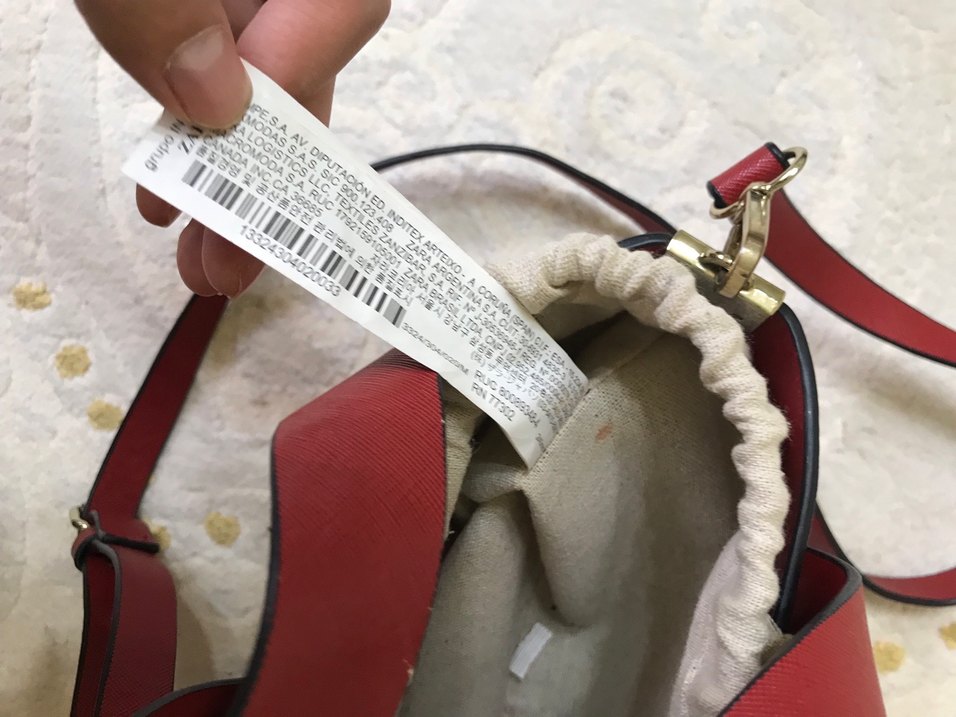 Kırmızı Deri Bohem Kadın Çanta - Görsel 3