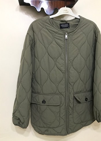 Düğmeli Khaki Kadın Ceket - Görsel 3