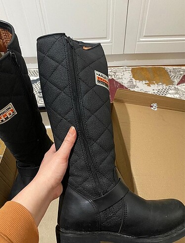 Harley Davidson Bayan bot iki üç kez giyildi sorunsuz