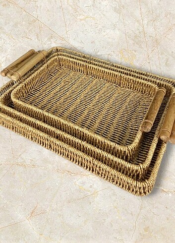 Beden Rattan tepsi