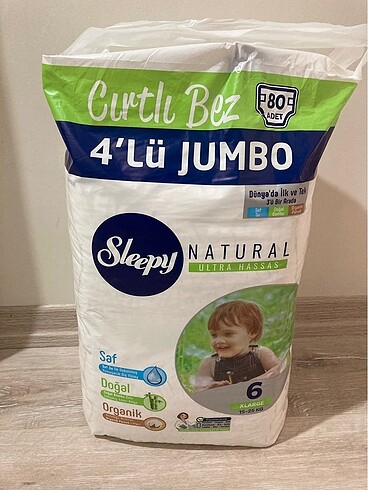 Sleepy 6 numara cırtlı bez