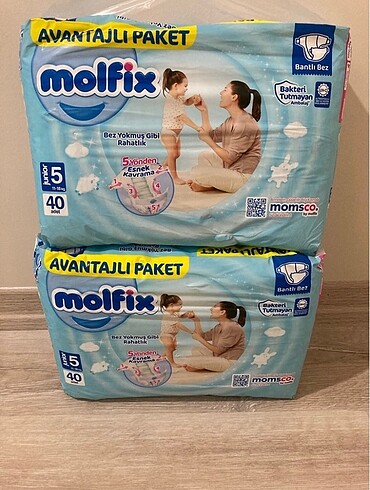Molfix 5 numara cırtlı bez