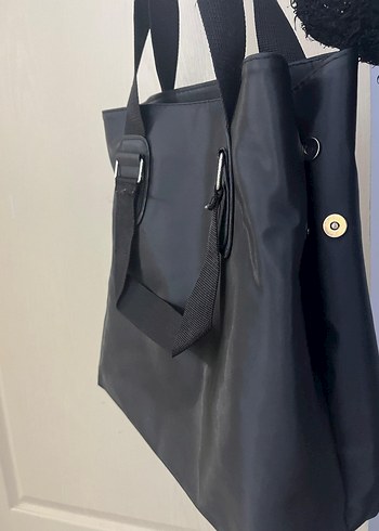 Siyah Baskılı Kadın Omuz Çantası - Görsel 5