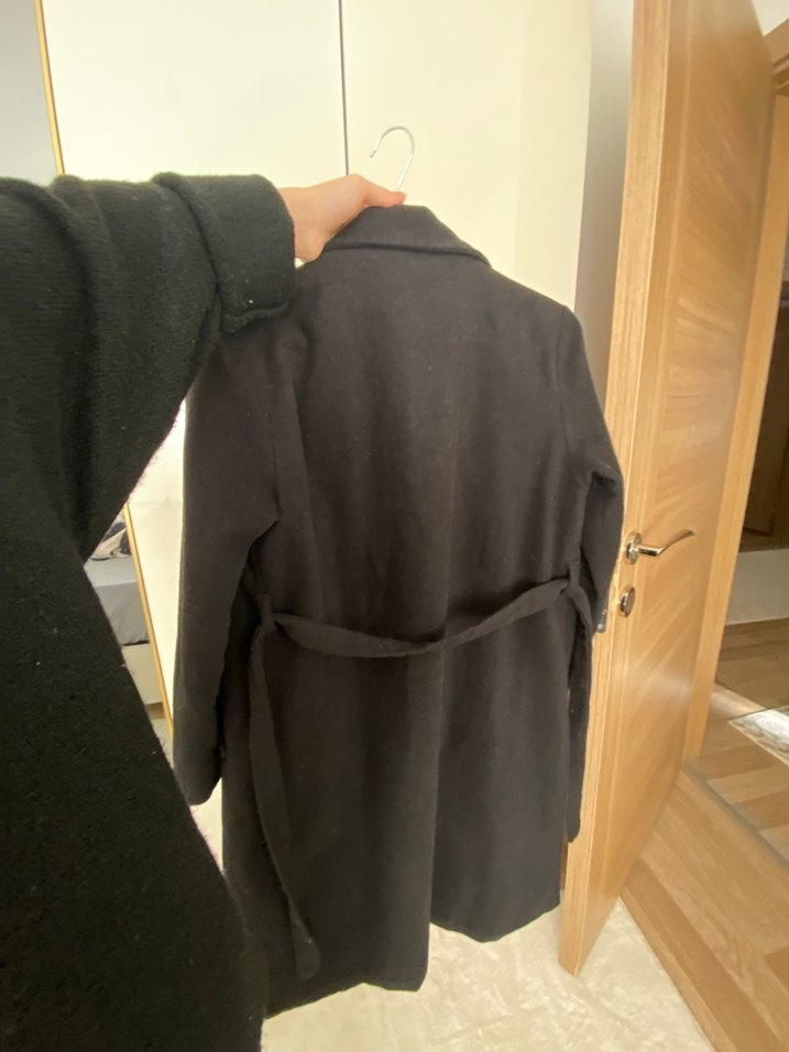 Siyah Uzun Klasik Kaban - Görsel 2