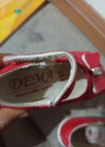 Kız Çocuk Kırmızı Rugan Fiyonk Detaylı Babet - Görsel 5