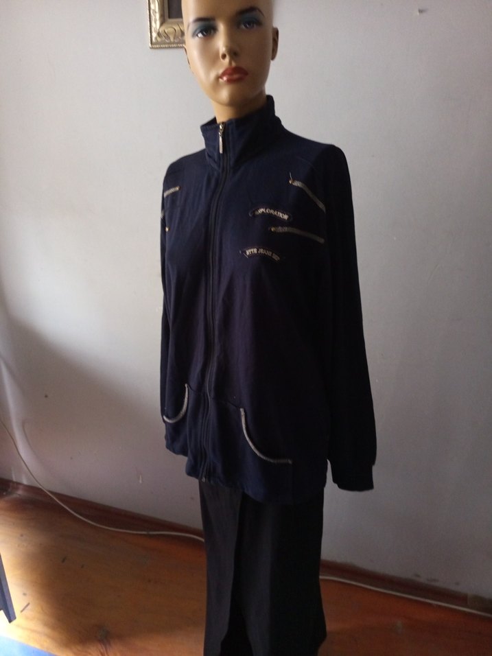 Fermuarlı Siyah Kadın üst - Görsel 2