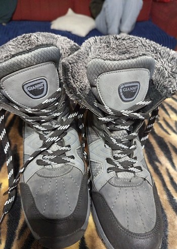 Gri Erkek Spor Stil Kürklü Botlar - Görsel 2