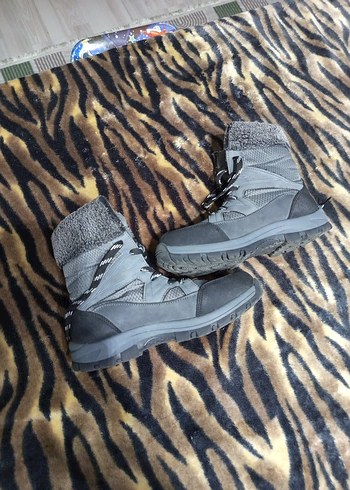 Gri Erkek Spor Stil Kürklü Botlar - Görsel 4