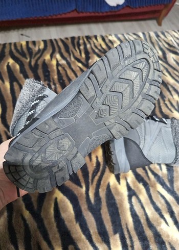 Gri Erkek Spor Stil Kürklü Botlar - Görsel 5