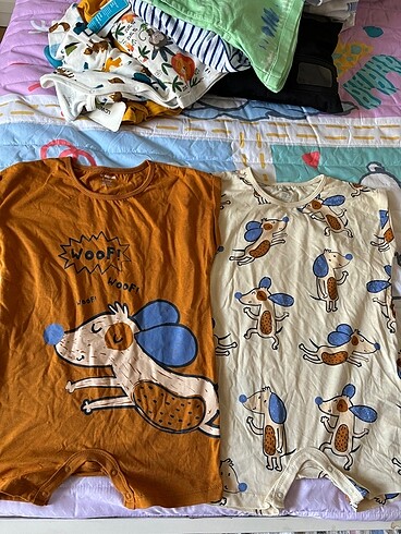24-36 Ay Beden çeşitli Renk 2 li tulum