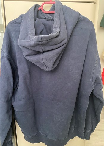 Mavi Baskılı Oversize Sweatshirt - Görsel 2