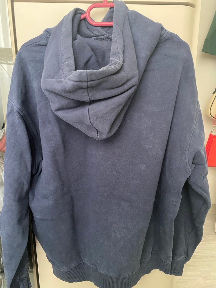 Mavi Baskılı Oversize Sweatshirt - Görsel 2