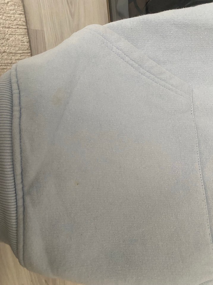 Açık mavi Kapüşonlu Sweatshirt - Görsel 3