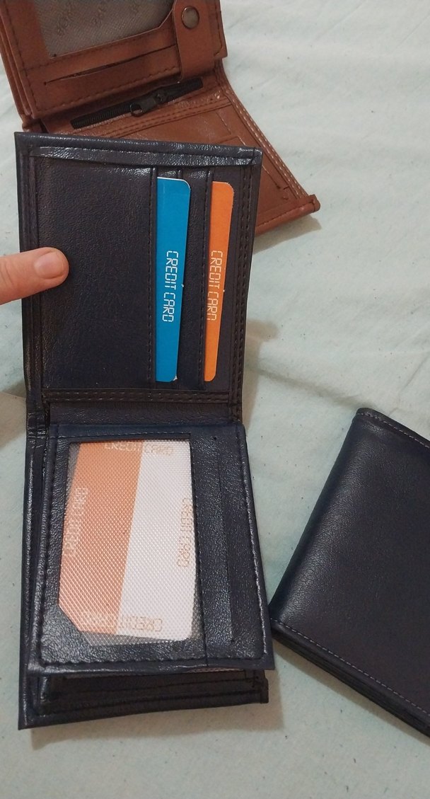 Deri Erkek Cüzdanı - Koyu Kahverengi - Görsel 3