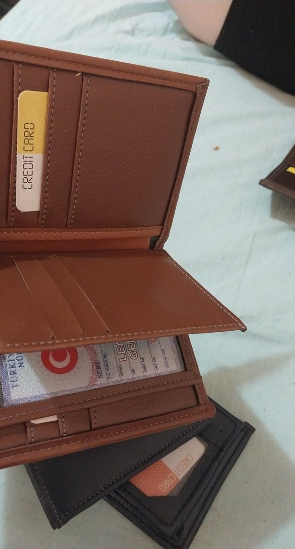 Deri Erkek Cüzdanı - Koyu Kahverengi - Görsel 5