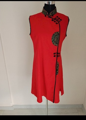 Nakışlı Kırmızı kimono - Görsel 2