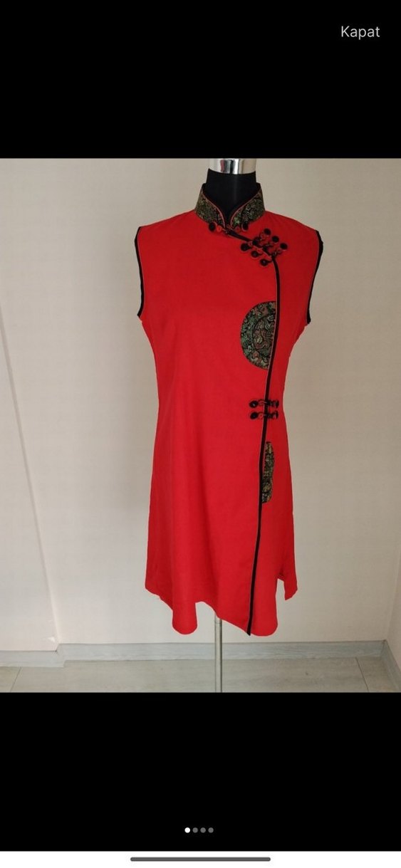 Nakışlı Kırmızı kimono - Görsel 2