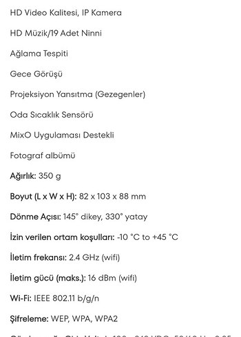 MixCam Baby Pro Akıllı Bebek Kamerası - Görsel 3