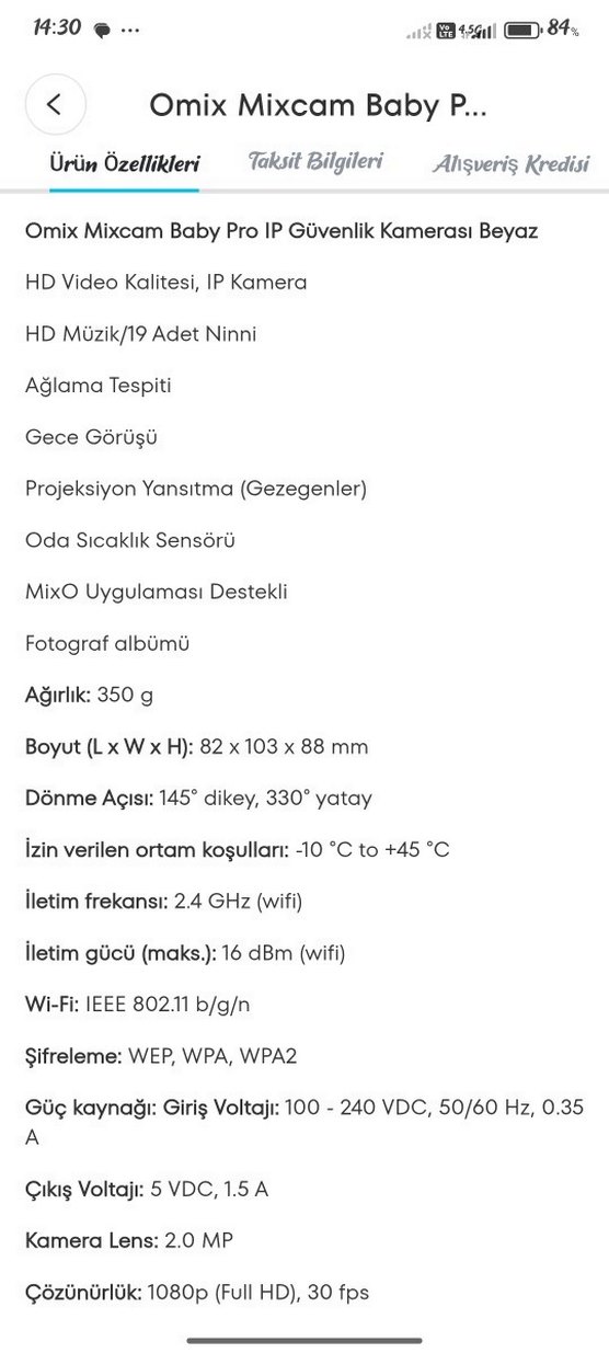 MixCam Baby Pro Akıllı Bebek Kamerası - Görsel 3