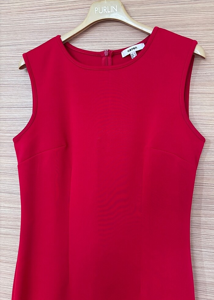 Koton kırmızı elbise - Görsel 2