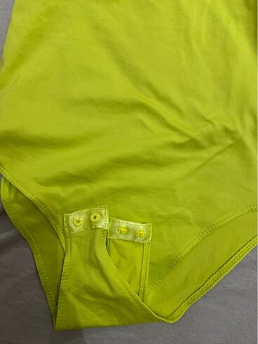 xs Beden Sarı Bodysuit Bluz