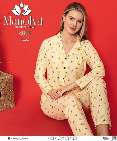 Süet önü düğmeli pijama takımı M L XL XXL bedenleri mevcuttur