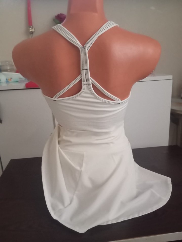 Beyaz Mini Atlet ve Etek Takımı - Görsel 2