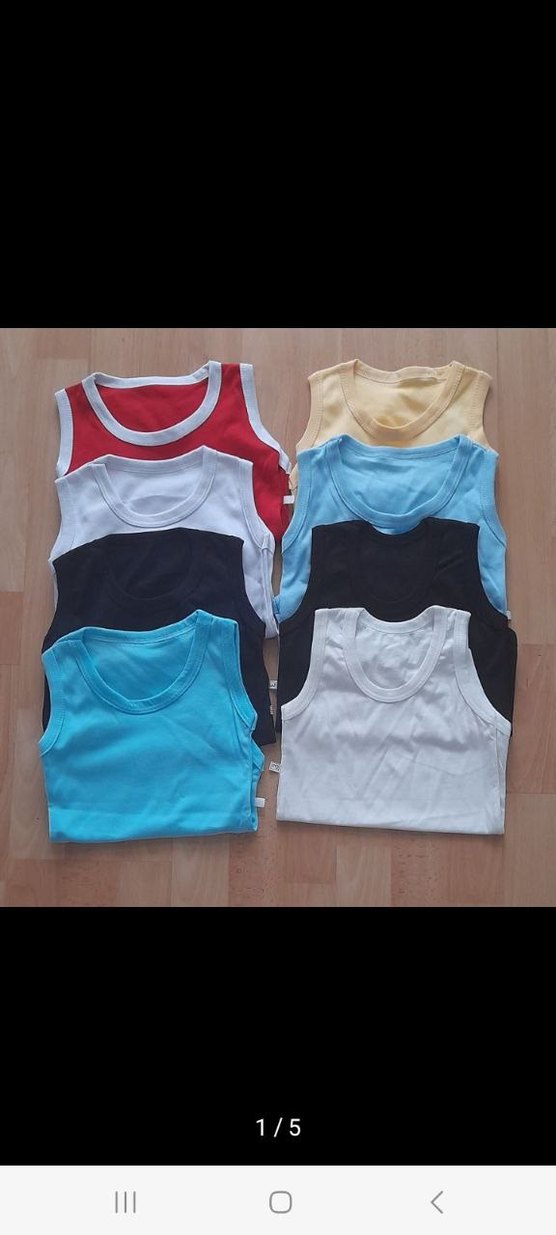 Erkek Bebek Çok Renkli Kolsuz Çıtçıtlı Body - Görsel 2