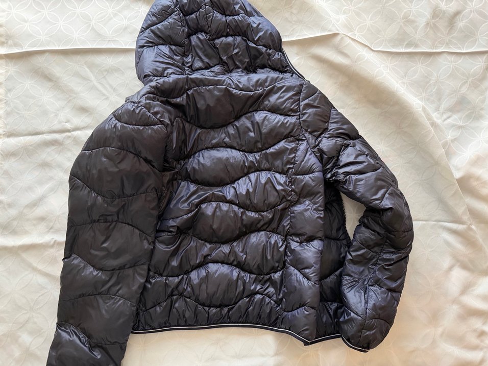 Lacivert Fermuarlı Kadın Kışlık Mont - Görsel 4