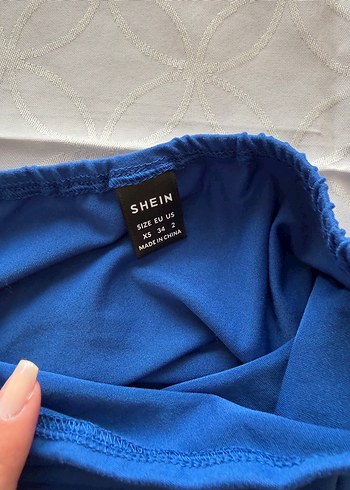 Shein Mavi Uzun Kadın Elbise - Görsel 5