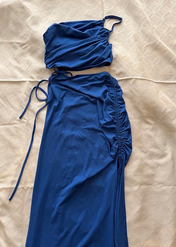 Shein Mavi Uzun Kadın Elbise - Görsel 6