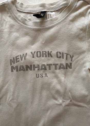 Kadın Açık Gri Baskılı Kısa Kollu Tişört - Görsel 5