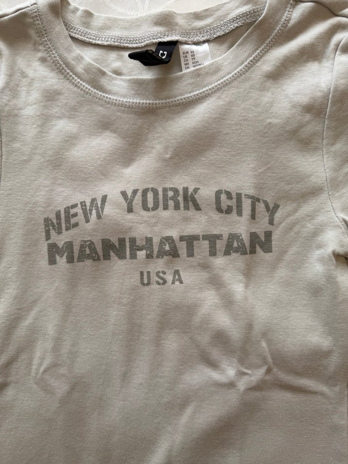 Kadın Açık Gri Baskılı Kısa Kollu Tişört - Görsel 5