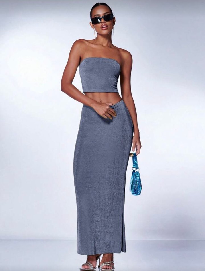 Shein Gri Kadın Takım - Görsel 4