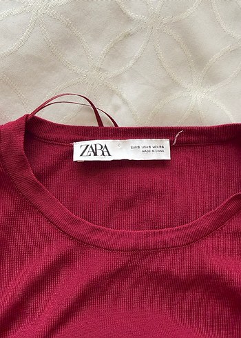 Zara Bordo Günlük Elbise - Görsel 3