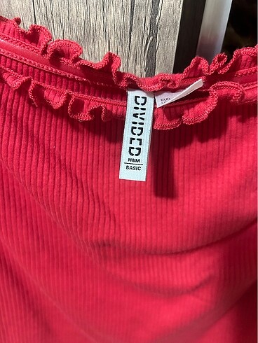 H&M h&m kayık yaka üst