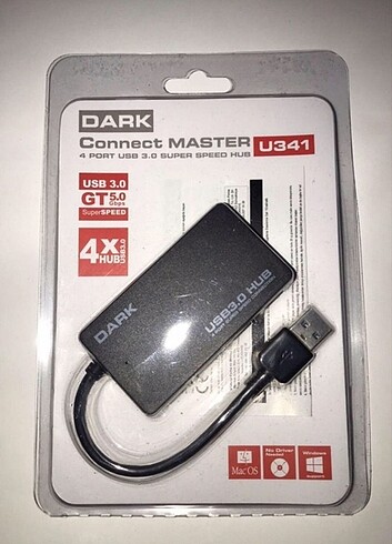 USB 3.0 HUB DARK CONNECT MASTER U341